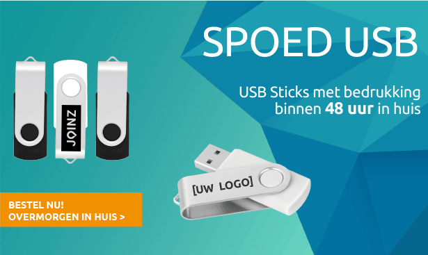 Snel USB sticks bedrukken met logo